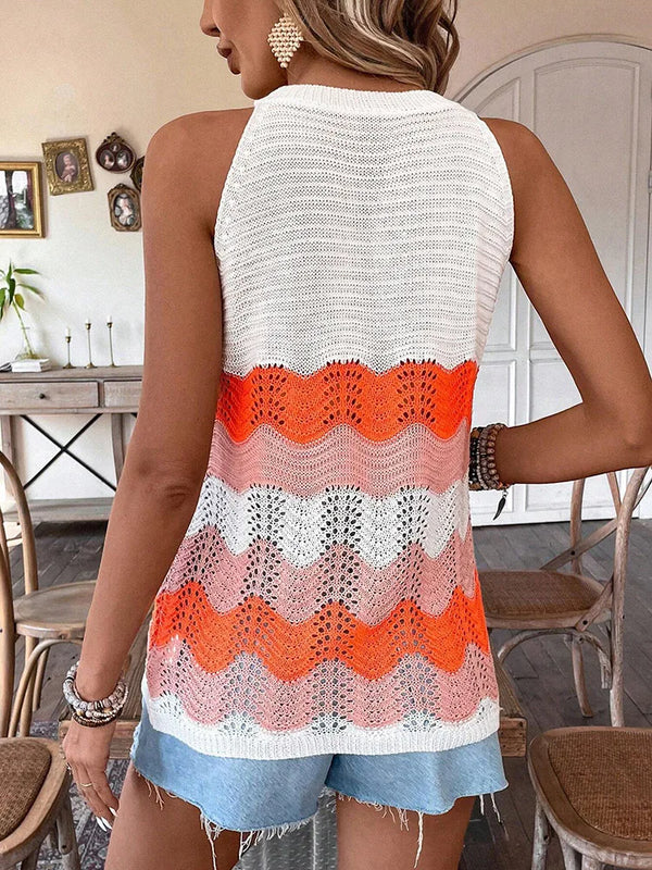 Polyester 100.00% Round Neck Top, Women's Contrasting - View 2 | SAMAG