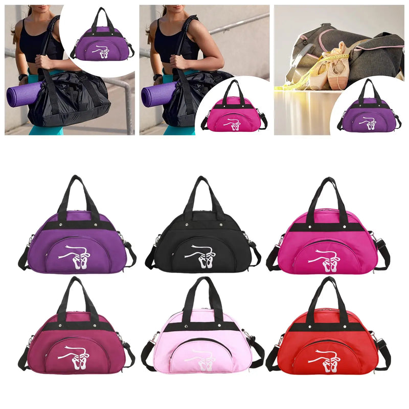 Dance Duffle Bag, Lightweight with Shoe Compartment Girls Garment Shoe Dance for Ballet Dancer