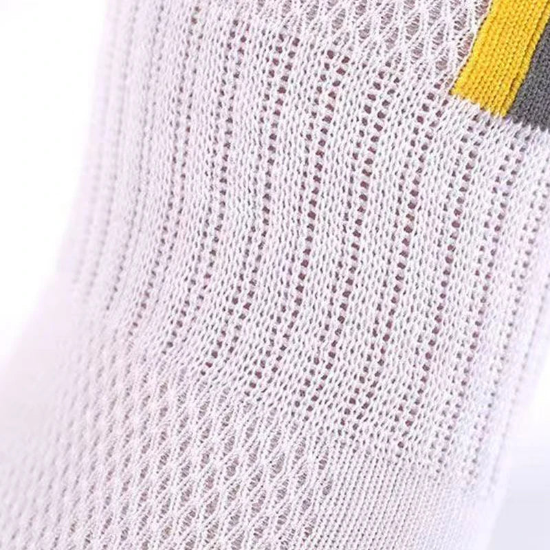 5pairs Men's Fashion Sports Socks, Striped Cotton Sweat | SAMAG