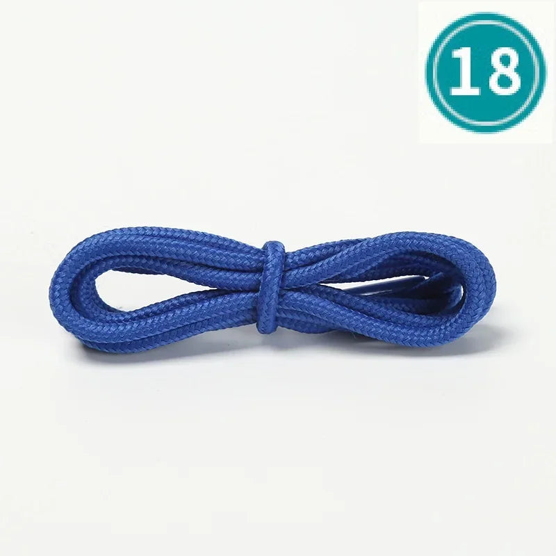 Unisex Round Shoelaces Colorful Hiking Sneakers Shoelace Black Shoe Laces Fits All Shoes Fashion Sport Boots Lacets Shoestrings