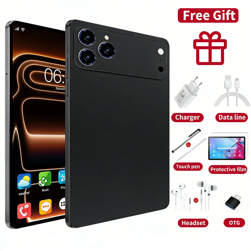 2026 NEW Pad 17 Pro Max Tablet PC 11inch 22GB+2TB Tablets Android 16 Snapdragon8Gen3 Tablette PC 20000mAh 5G Dual SIM Mini PC