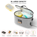 Portable Oven Car Food Warmer Personal Mini Oven with Digital Display 8L Electric Heating Lunch Box for Trip Camping Picnic