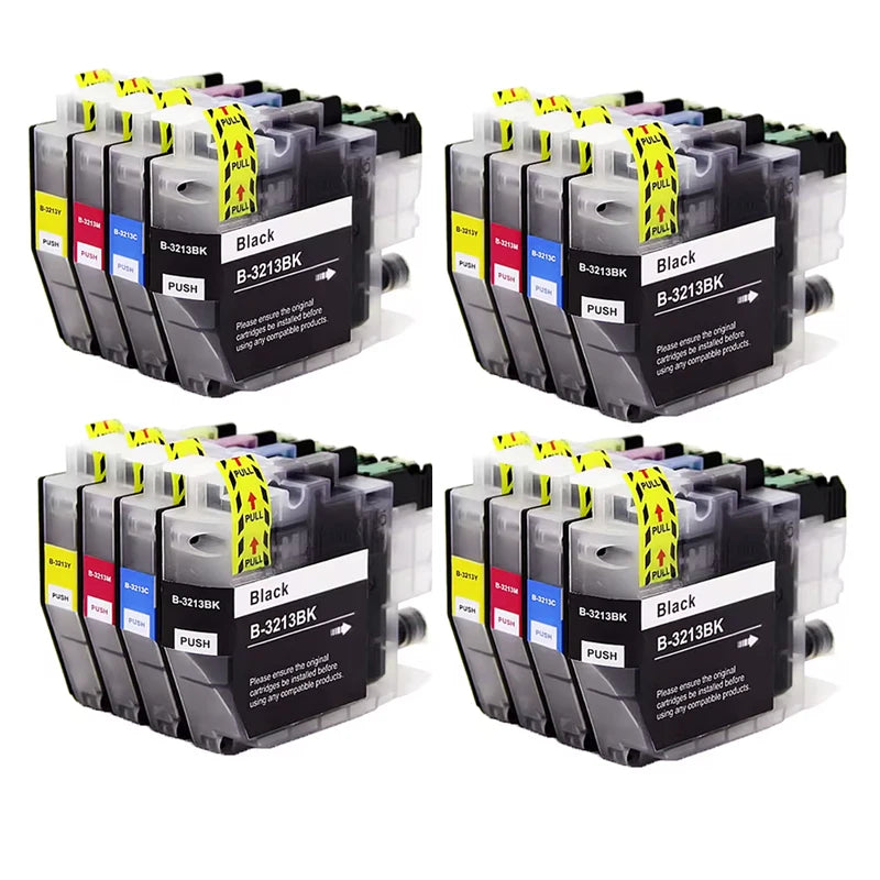 LC3211 LC3213 Compatible Ink Cartridges For Brother LC 3213 XL DCP-J572DW DCP-J772DW DCP-J774DW MFC-J491DW J497 Printer