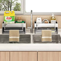 Kitchen Stainless Steel Sponge Rack Household Sink Rag Drain Shelf Multi-functional Scouring Pad Steel Ball Storage Rack