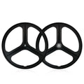 MAGICBROS Fixed Gear Bike Front Wheel 700C Three-Spoke Magnesium Alloy Hub One-Piece Track Bike Single Wheel Hub for Fixed Gear