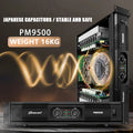 FUHAM PM9500 1700W Professional Power Amplifier 2 Channel High Power Audio Amp for DJ Stage Live Performance Disco Club Speaker