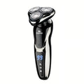 New Shaver LCD Digital Display Full Body Wash Haircut Nose Hair Shaving 3-in-1 Electric Razor Dual Use of Dry Wet Beard Trimmer