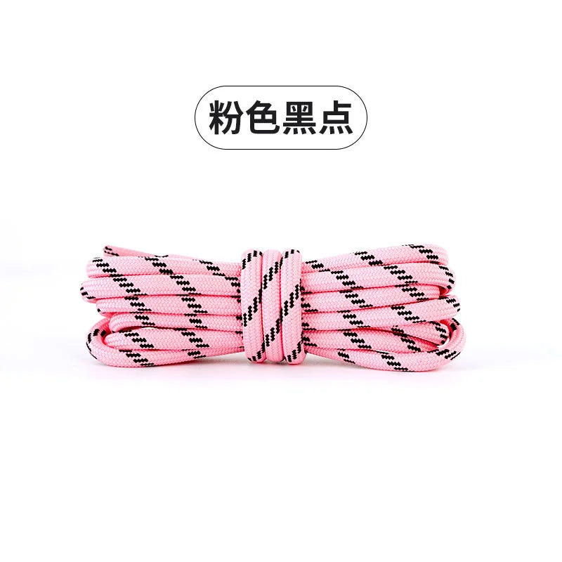 Length 100cm DIY Freedly Round Leather Colorful MIU Shoelaces Canvas Casual  Boots Shoe Laces Rope Shoestrings