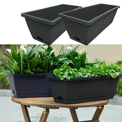 Window Box Planter Rectangle Plant Containers Decors | SAMAG