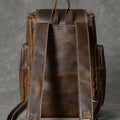 Vintage Crazy Horse Genuine Leather Backpack Men Leather Bagpack Climbing Rucksack male Large Hiking Backpack M814