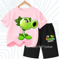 Children's Plants Vs. Zombies Short - Sleeved T - Shirt Set - View 9 | SAMAG