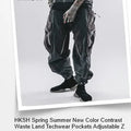 HKSH Spring Summer New Men's RO Style Round Collar Printed T-shirt Oversized Chic Cotton Chic Top American Loose Y2K Tees HK4638