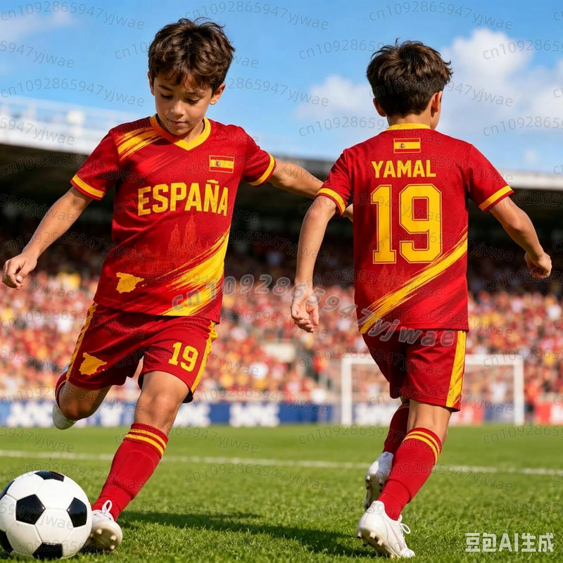 Special YAMAL 19 Football Jersey Tee Shorts Set Women Men - View 9 | SAMAG