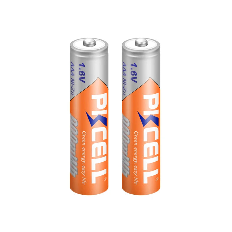 12Pcs PKCELL AAA 1.6V 900mWh Ni-Zn AAA Rechargeable Battery Batteries 3A NiZn AAA Batteries for Microphone Wireless Keyboard