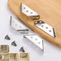 10/20pcs Stainless Steel Angle Bracket Universal Furniture Right Angle Fixed Bracket Cabinet Trapezoidal Layer Board Connector