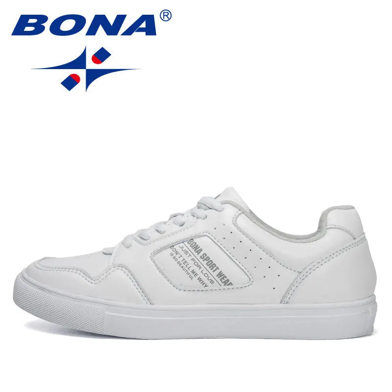 BONA Designers Ladies Flat Skateboarding Sneakers Soft | SAMAG