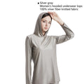 Anti-radiation 100% silver fiber knitted fabric women's long underwear Phone Electromagnetic radiation shielding men's underwear