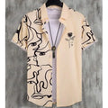 Hawaiian Men'S Shirt 3d Flower&Text Printing Beach Party | SAMAG