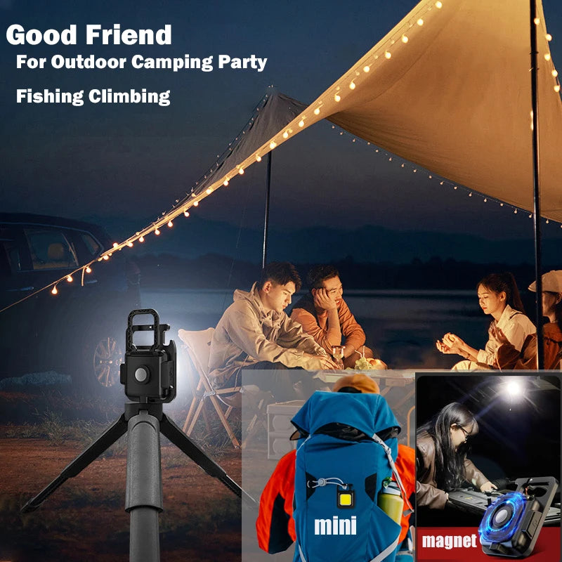 Mini LED Flashlight Keychain Light Multifunctional Portable COB Camping Flashlights USB Charging Work Lights fishing Lanterna