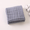 Soft Gauze Baby Towel 30x50cm Absorbent Pure Color Washcloth for Newborn Infant Face and Drool