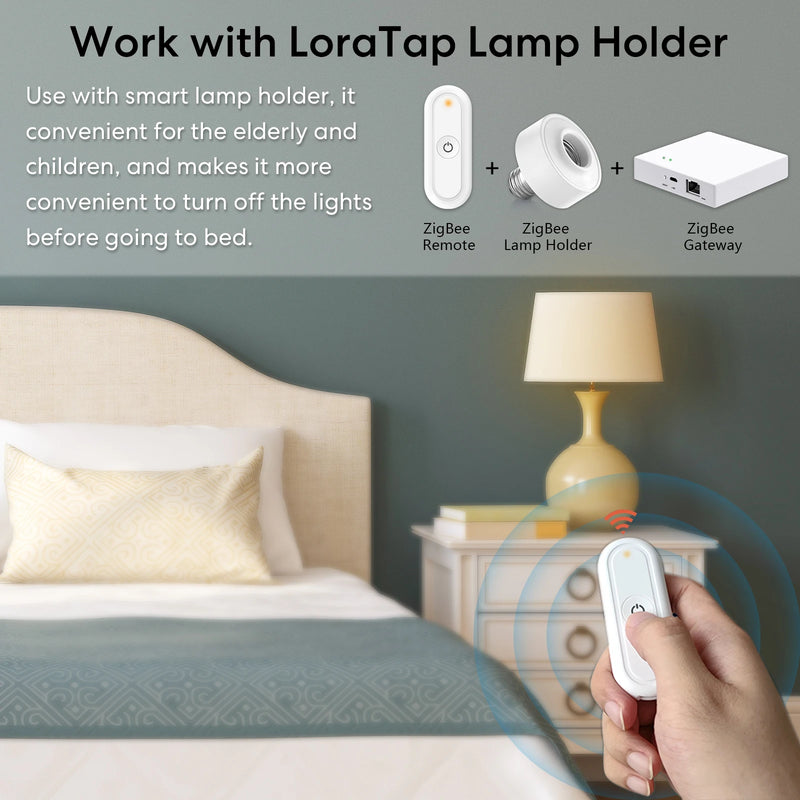 LoraTap ZigBee Scene Switch 1 Button Smart Life Tuya Home Assistant Intelligent Scene Linkage Control