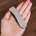 1pc Foldable Anti Static Pocket Steel Comb Men's Oil Head Portable Beard Comb Foldable Styling Tool Special for real hair wigs