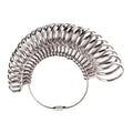 Aluminum Alloy Ring Gauges Sizer Meter Hand Loop Jewellery Measuring Ring Tool Size 0-13mm Measurement Finger Circumference