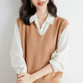Sweater Vest Spring Autumn Warm Fashin Korean Soft Loose - View 6 | SAMAG