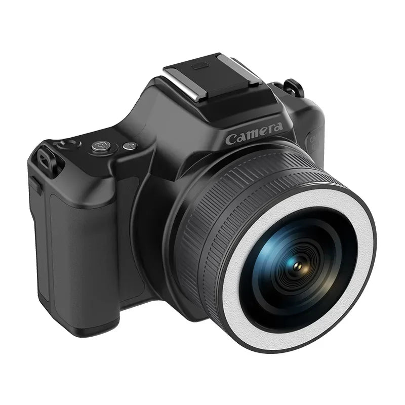 Mini DSLR Digital Camera 2K Ultra High Definition 48 Megapixel with Dual Cameras, Beauty Fill Light Selfie Camera CCD Camera