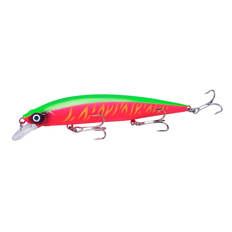 14cm 18.5g 3D Bionic Minnow Fishing Lure Hard Bait with 3 | SAMAG