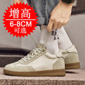 Men Invisible Height-increasing 8cm Elevator Shoes Lace-up Sports with Thick Sole Training 6cm Casual Wear Board Shoes