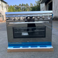 Stainless Steel Gas burner Oven Combo 4 5 6 Heads Gas Stove Gas Furnace Household Freestanding Cooker
