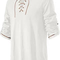 Men Medieval Lace Up Linen Long Sleeve Tunic Viking | SAMAG