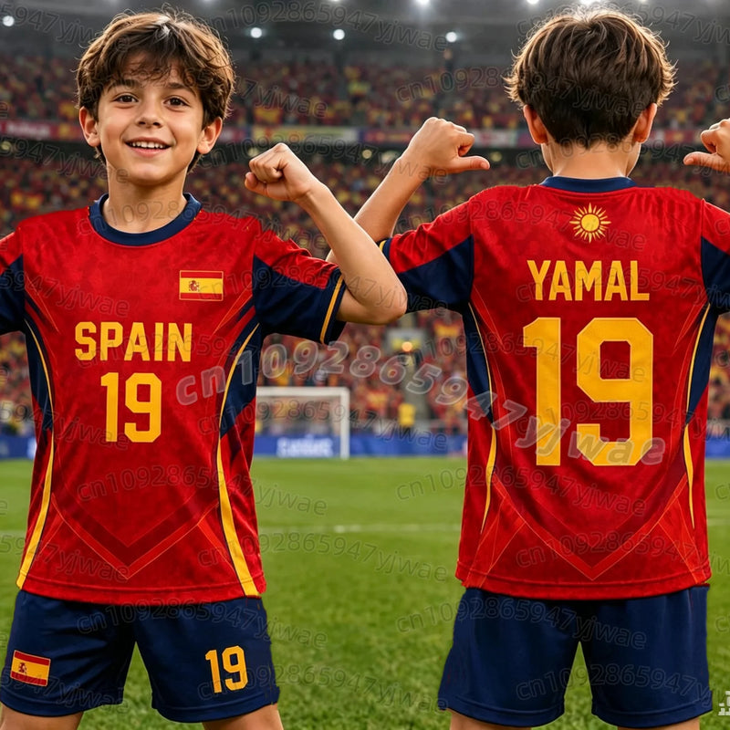 Special YAMAL 19 Football Jersey Tee Shorts Set Women Men - View 8 | SAMAG