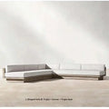 Japanese Style Waterproof and Sunscreen Garden Sofa, Minimalist Designer, Modern Garden Sofa, Artistic Outdoor Furniture, Divano