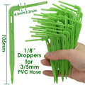 KESLA Garden Automatic Watering Irrigation Kit Elbow Emitter Drip System 4/7MM to 3/5MM Hose for Bonsai Potted Flower Greenhouse