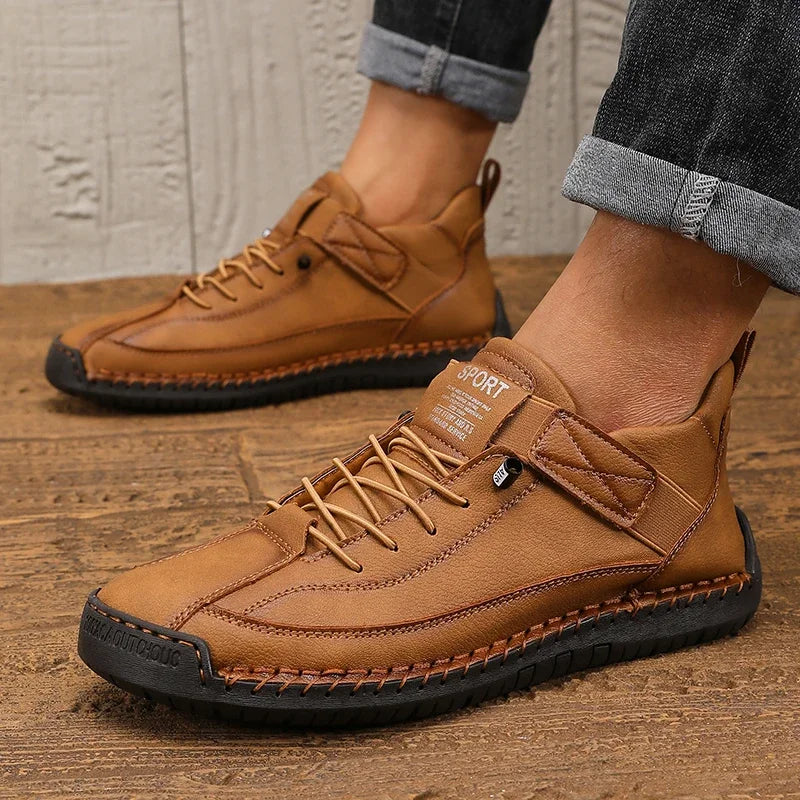 Men's Penny Boat Shoes Athletic Shoes Breathable Orthopedic Travel Flat Bottom Suitable for Outdoor Activities Hiking Walking
