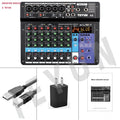 TEYUN A8 A6 A4 6/8 Channel Audio Mixer Professional Portable Mixer Sound Table Board Digital MP3 Computer Input 48v Power Number