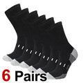 6 Pairs Men High Tube Round Neck Work Socks Moisture | SAMAG