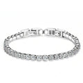 Modyle 316L Stainless Steel Sparkly Cubic Zircon Tennis Link Bracelets For Men and Women Gifts