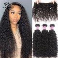 UNice Hair Curly Bundles 100% Human Hair Bundles 8-26 Inch Natural Color Virgin Human Hair 1/3Pcs Bundles
