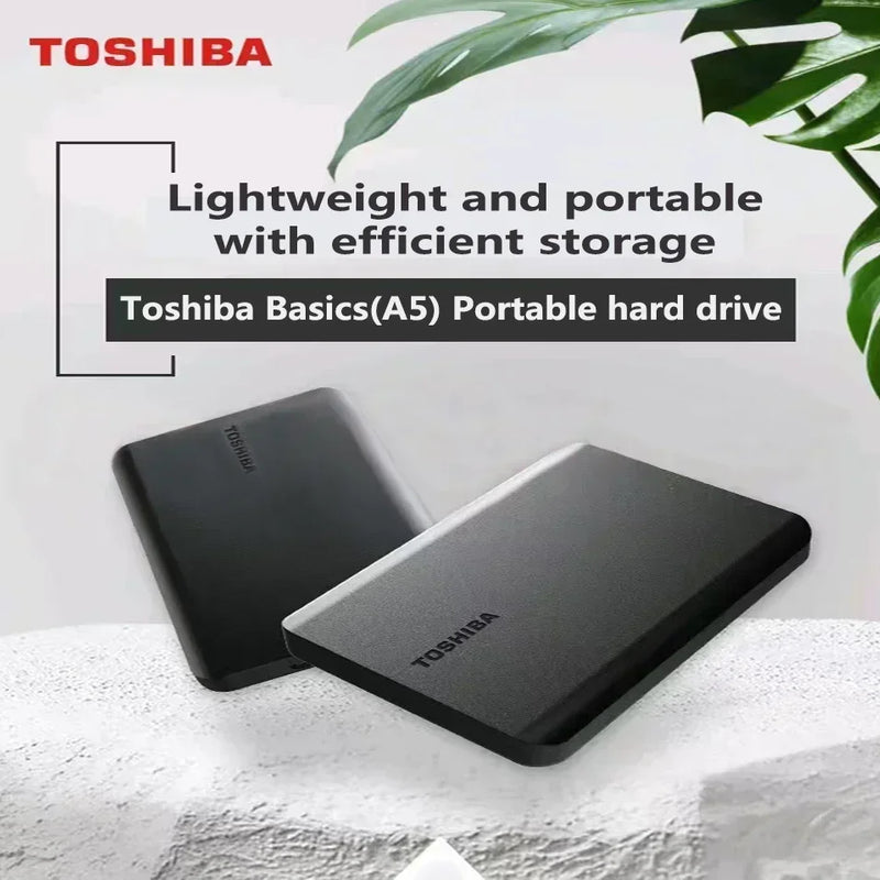 For Toshiba A5 2.5 Inch External Portable Hard Disk USB 3.2 Ultra High Speed High Capacity for Laptop PC Mac Desktop Storage HDD