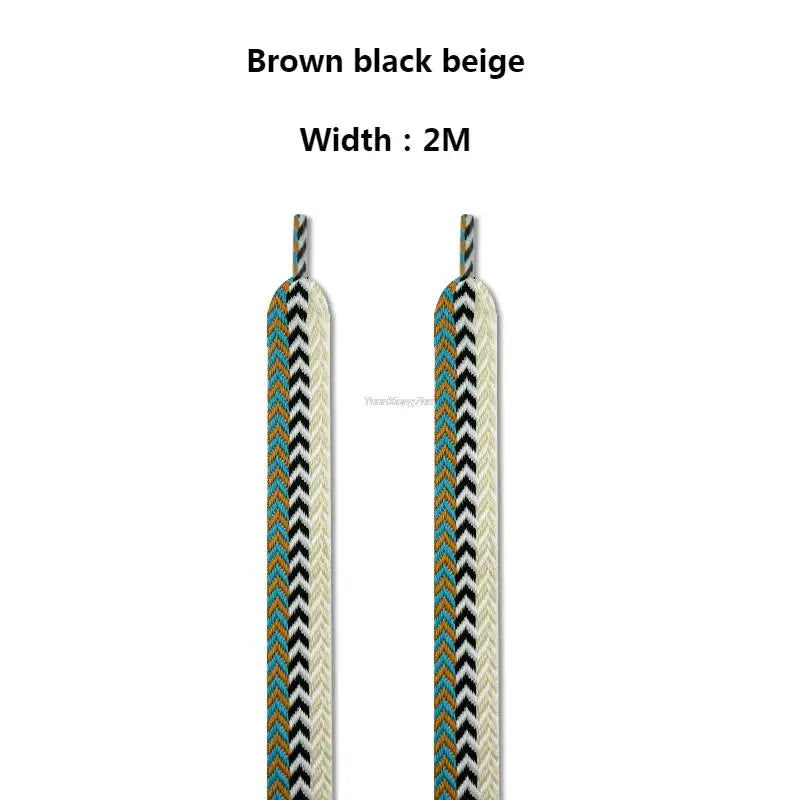New Flat Shoelaces for Sneakers AF1 Shoe laces Width 1.5cm/2cm/3cm Shoelace luxury brand Laces Shoes 120/140/160cm Strings