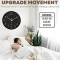 12 Inches Wall Clock Modern Design Nordic Wood Living Room Silent Clock Mechanism Bedroom Kitchen Office Brief Clocks Mechanism