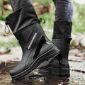 Men's high-top casual rain boots four seasons anti-slip waterproof wading fishing water shoes car wash snow kitchen rain shoes