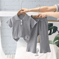 Summer Girls Sweet Sets Baby T - Shirt Stripes Suit Kids - View 7 | SAMAG