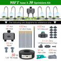 Dual Zone Independent Smart Bluetooth Wifi Irrigation Timer Mist Cooling Kit APP Customized Watering Program Quick Connection