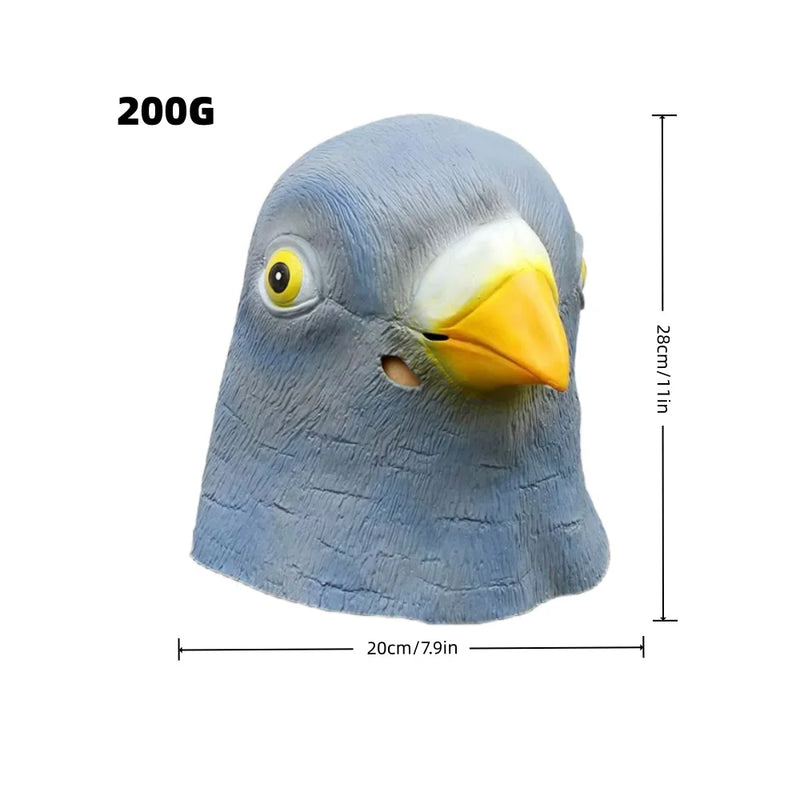 Pigeon Mask Costume Novelty Halloween Costume Party Bird Head Cute Funny Mask