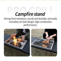 304 Stainless Steel 2 Unit Barbecue Grill Portable Outdoor Stove IGT Table Stove Folding Firewood Stove Barbecue Camping Stove
