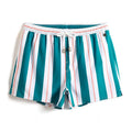 Striped Men Casual Shorts Beach Pants Board Short Quick Dry Sports Trunk Summer Seaside Beachwear Loose Homewear Sleeping Pajama